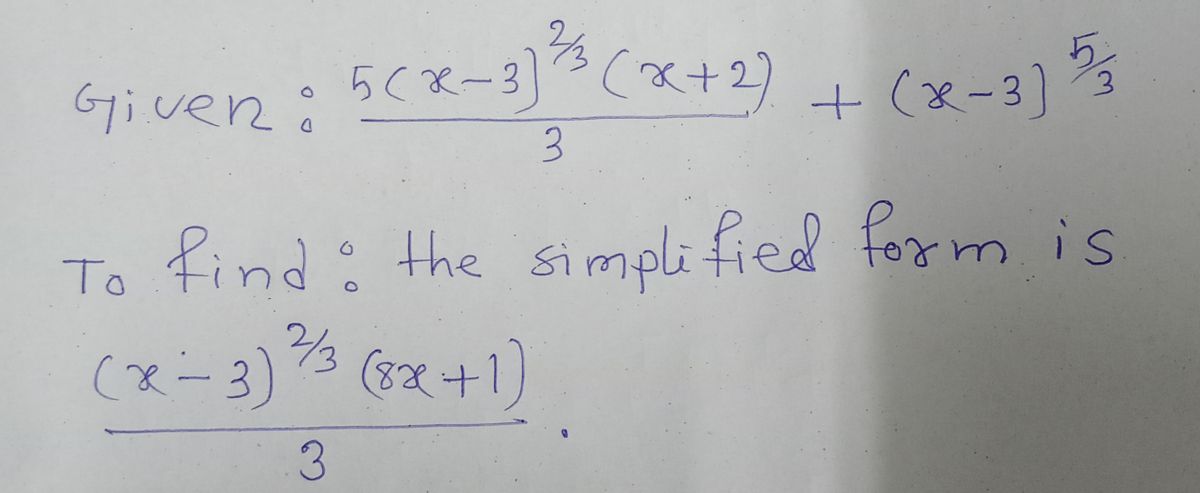 Algebra homework question answer, step 1, image 1