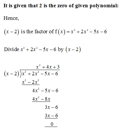 Answered: 3 3 Solve the equation x° + 2x-5x-6=0… | bartleby