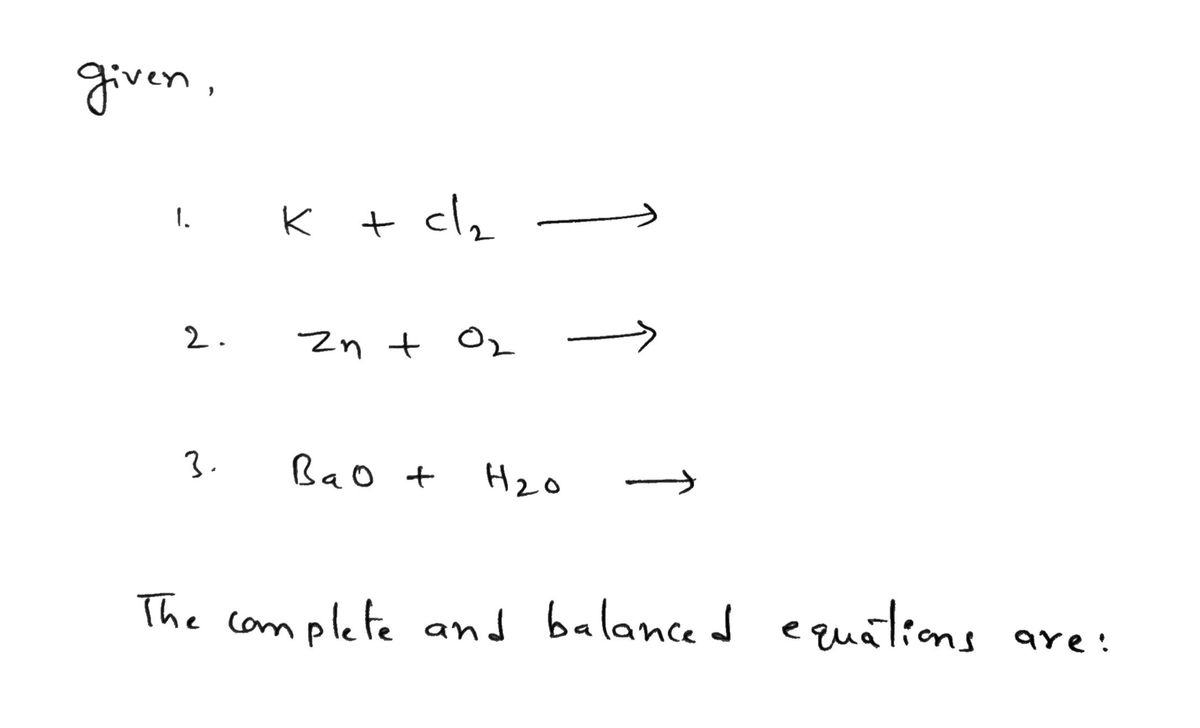 Chemistry homework question answer, step 1, image 1