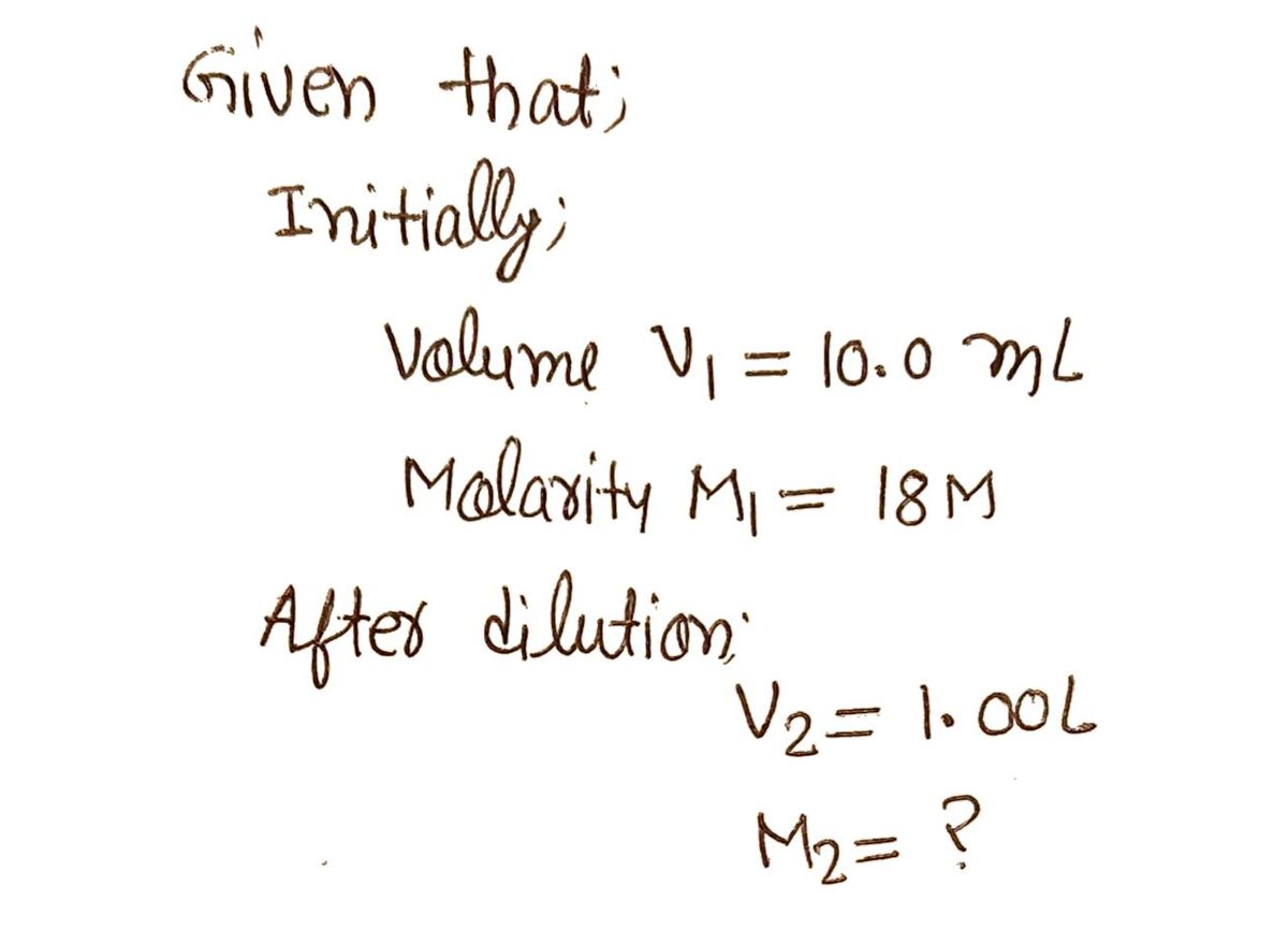 Chemistry homework question answer, step 1, image 1