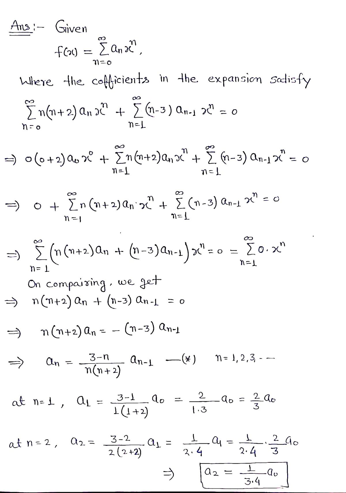 Advanced Math homework question answer, step 1, image 1