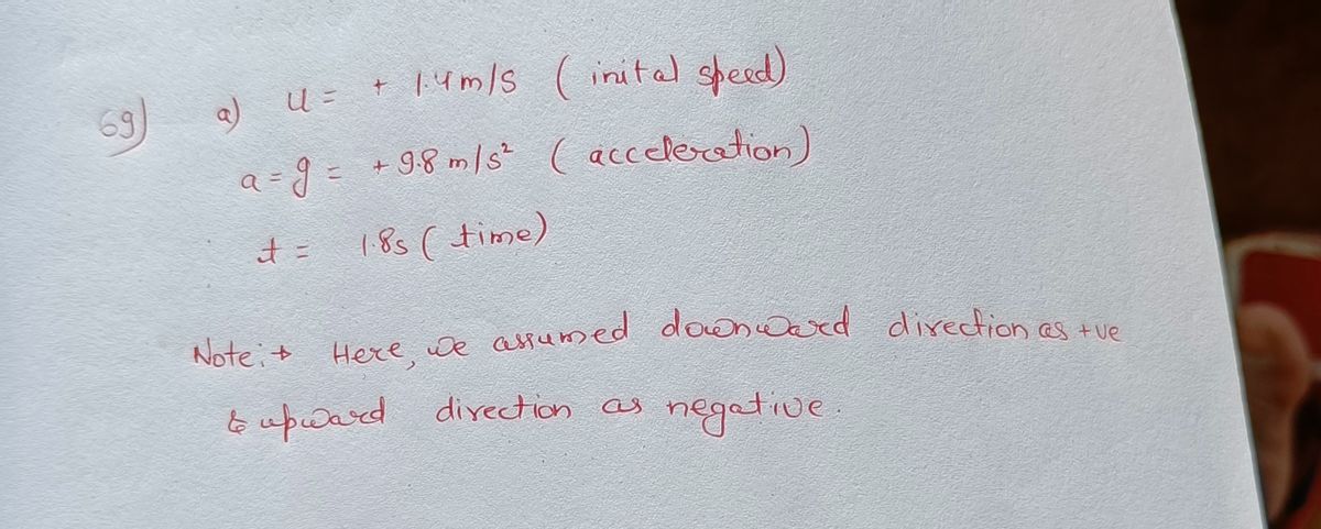 Physics homework question answer, step 1, image 1