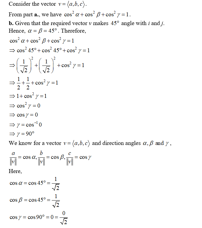 Answered Direction Angles And Cosines Let V Bartleby