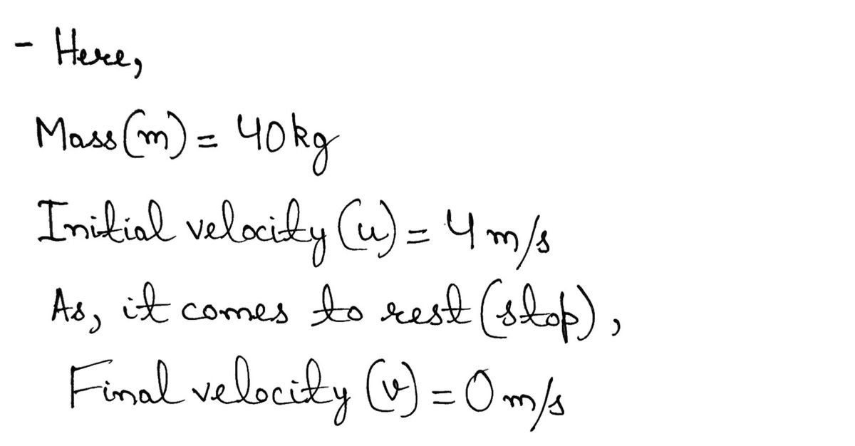 Physics homework question answer, step 1, image 1