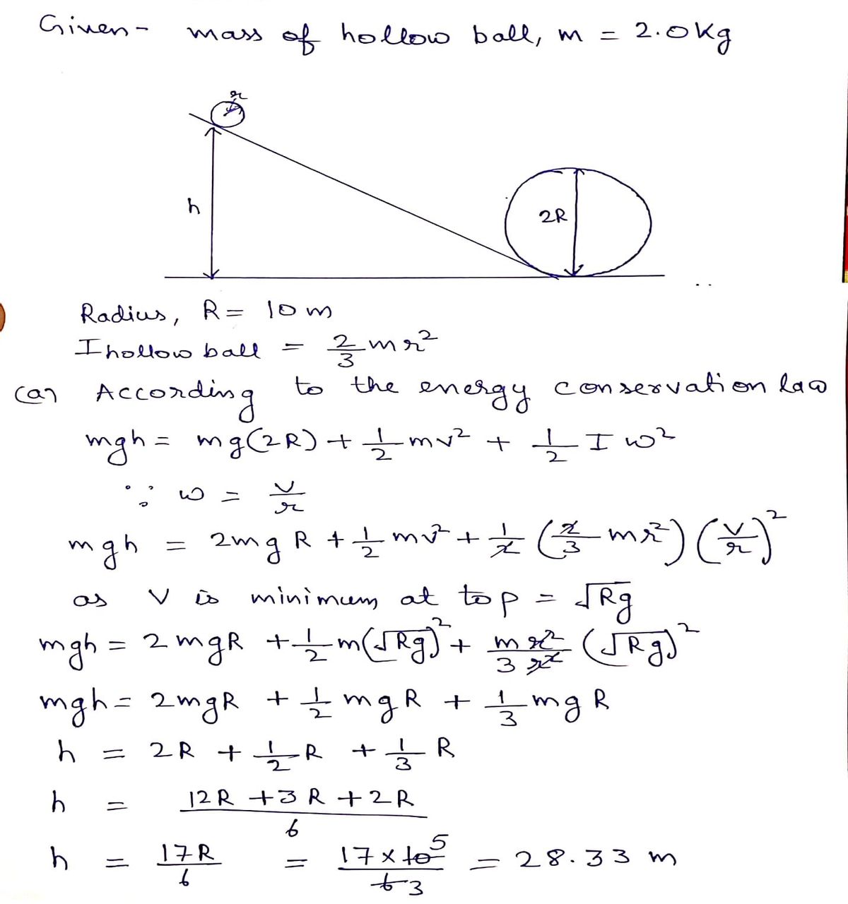 Physics homework question answer, step 1, image 1