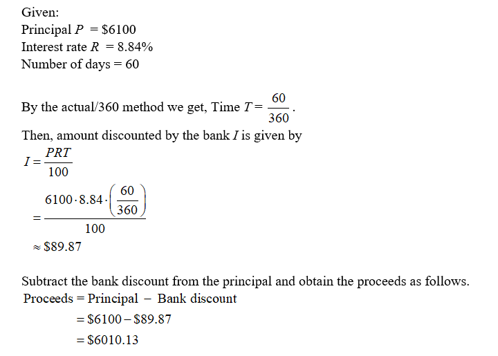 Answered: A man has a simple discount note for… | bartleby