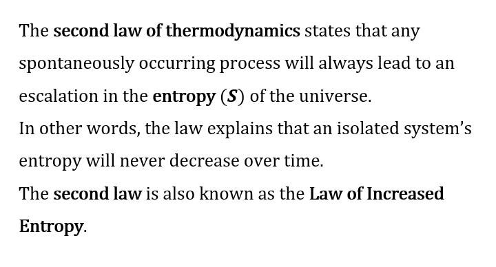 state the second law of thermodynamics