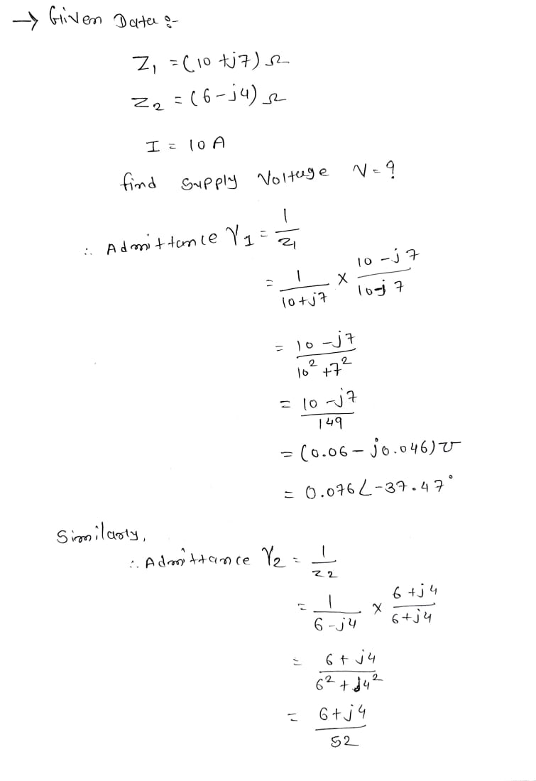 Electrical Engineering homework question answer, step 1, image 1