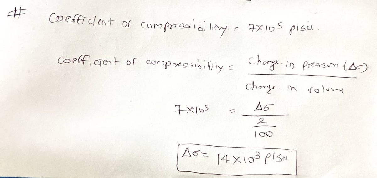 Solved QUESTION 3 Determine the compressibility