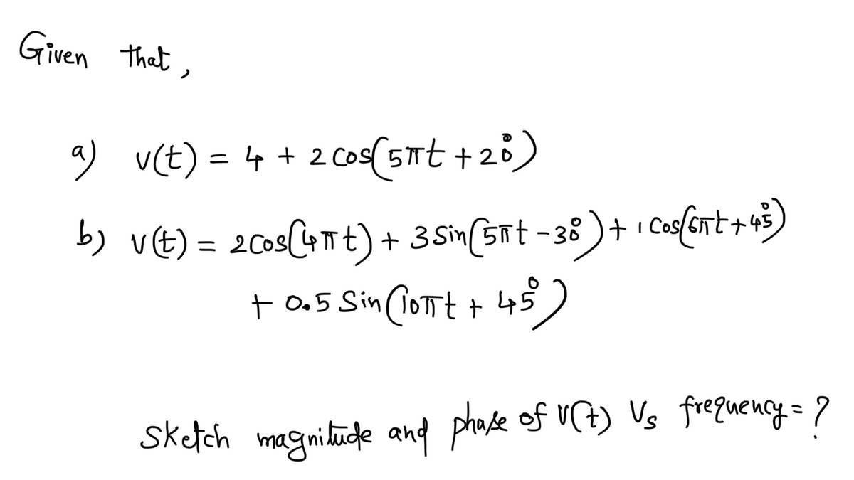 Electrical Engineering homework question answer, step 1, image 1