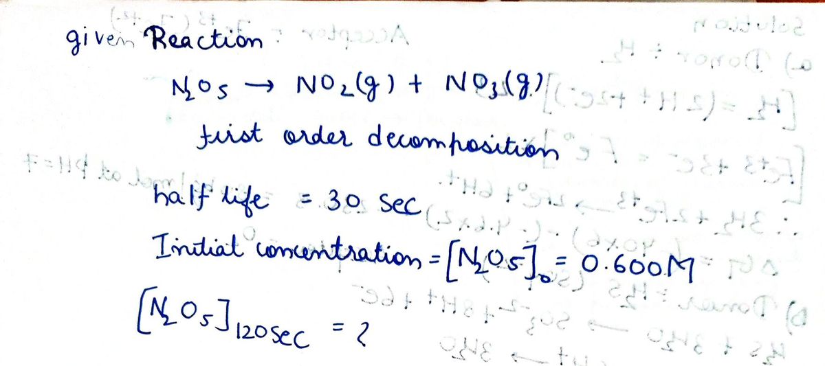 Chemistry homework question answer, step 1, image 1