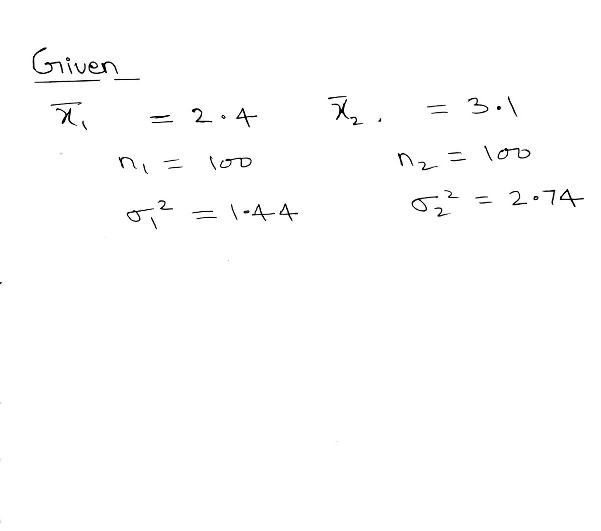 Statistics homework question answer, step 1, image 1