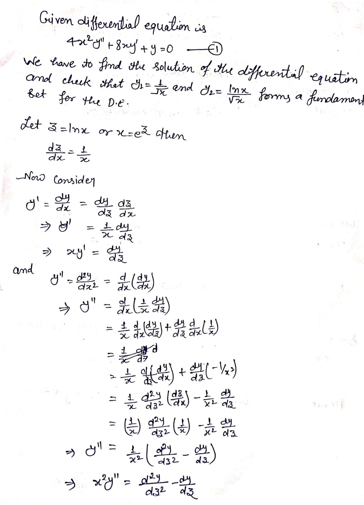 Advanced Math homework question answer, step 1, image 1