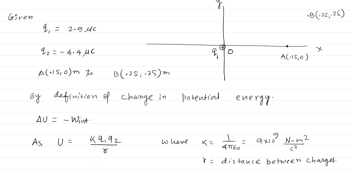 Physics homework question answer, step 1, image 1