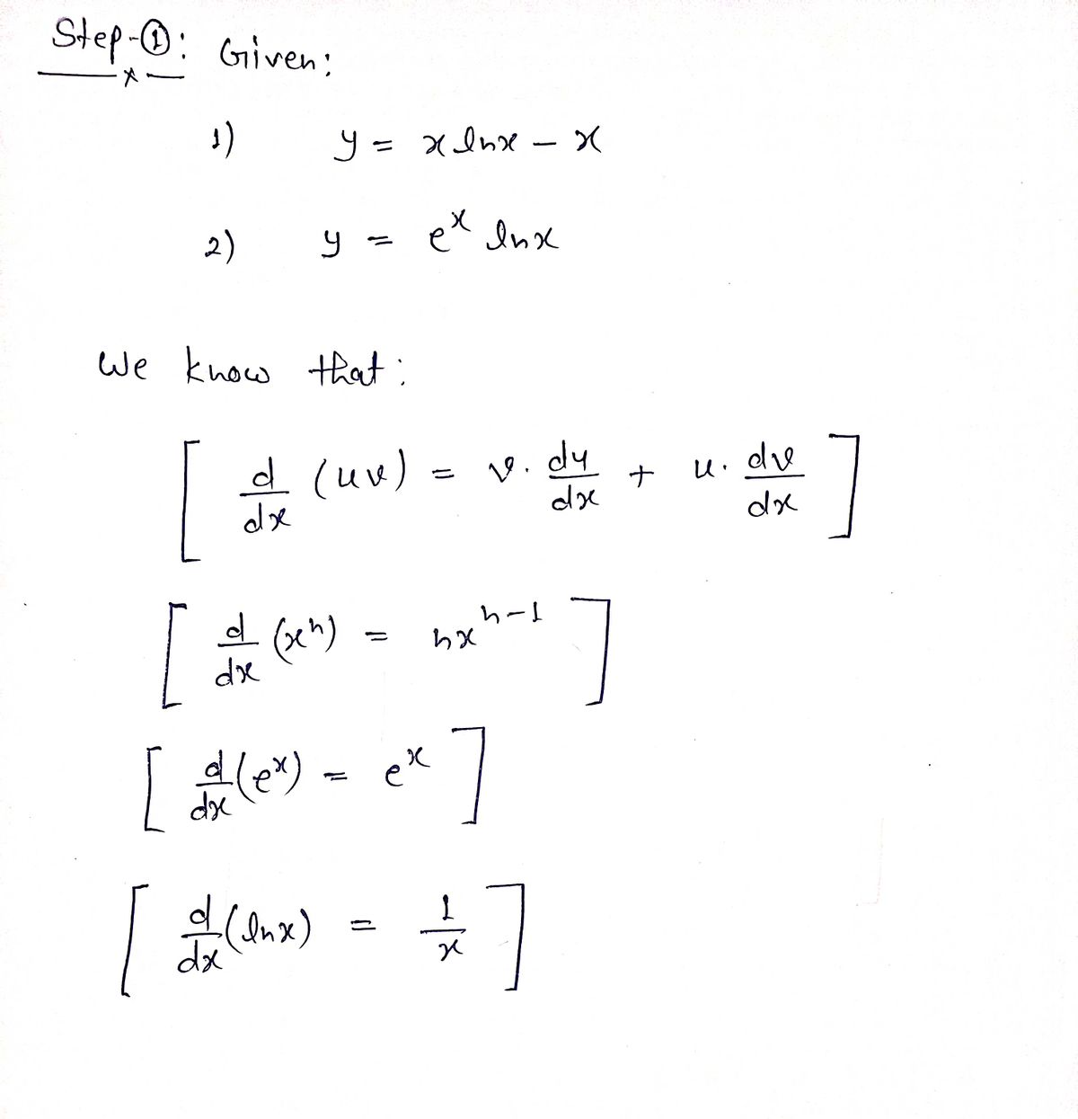 Calculus homework question answer, step 1, image 1