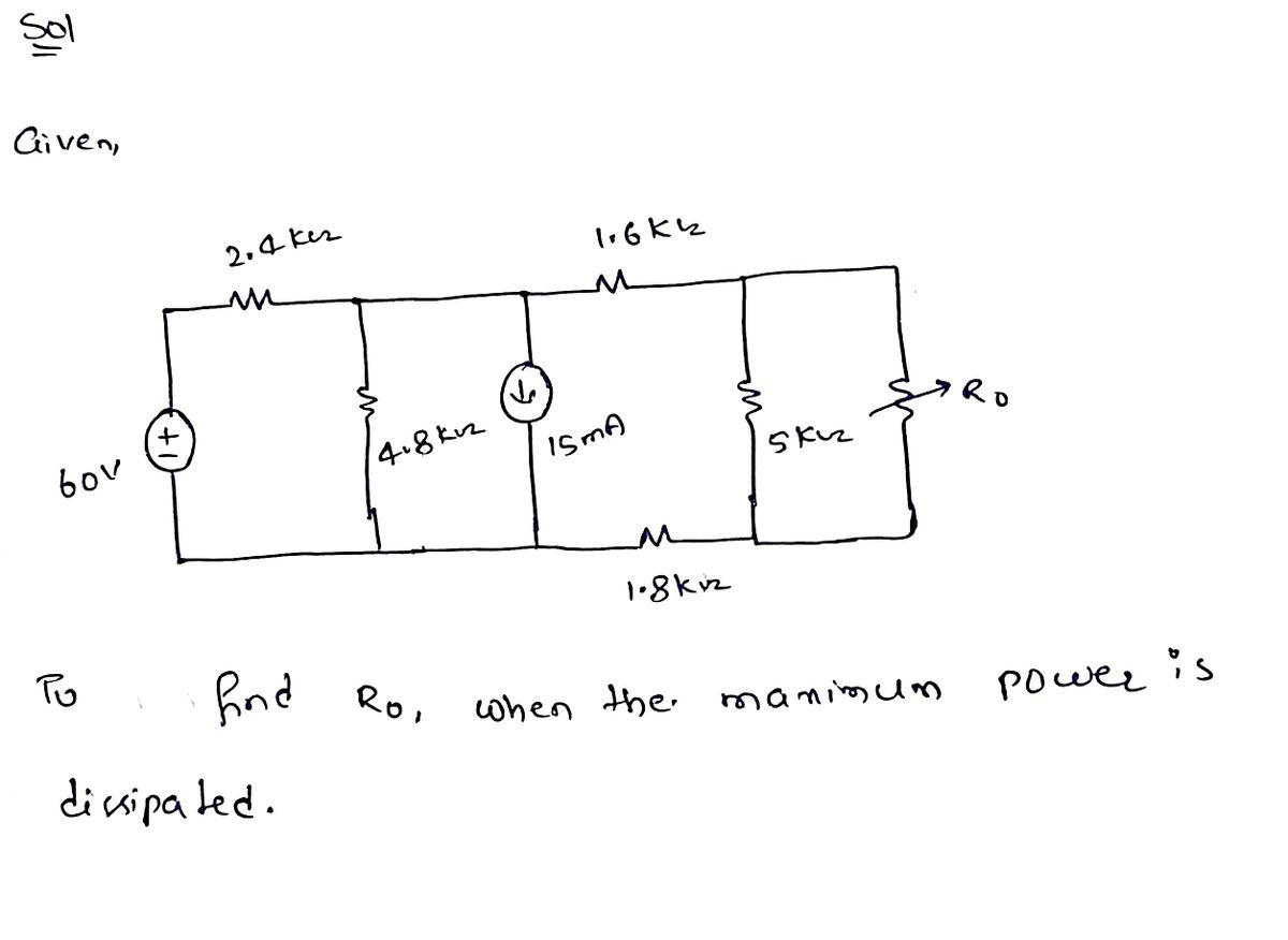 Electrical Engineering homework question answer, step 1, image 1