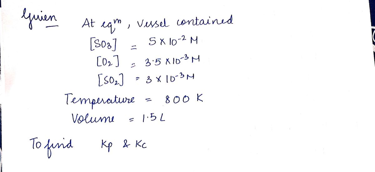 Answered Consider The Equilibrium System Bartleby