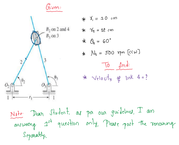 Mechanical Engineering homework question answer, step 1, image 1