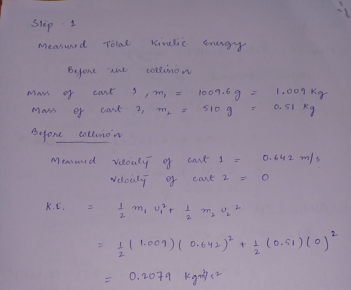 Physics homework question answer, step 1, image 1