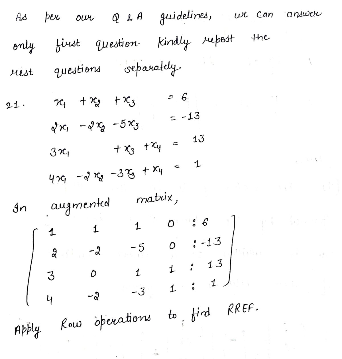 Advanced Math homework question answer, step 1, image 1