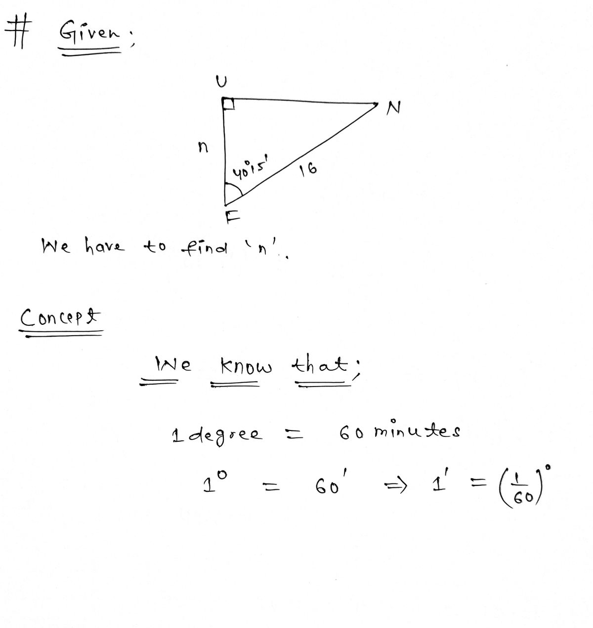 Trigonometry homework question answer, step 1, image 1