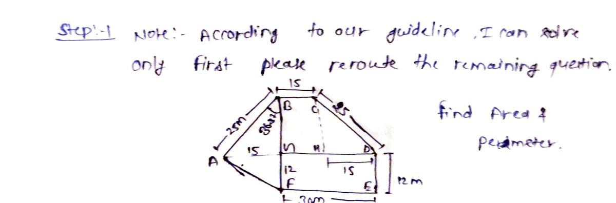 Algebra homework question answer, step 1, image 1