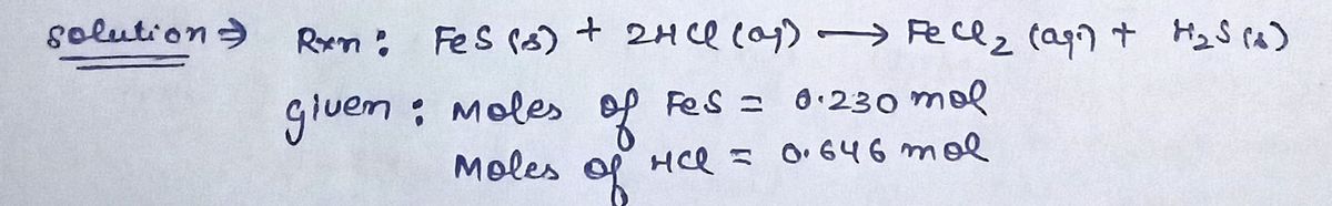 Chemistry homework question answer, step 1, image 1