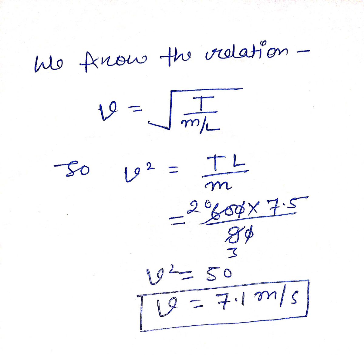 Physics homework question answer, step 1, image 1