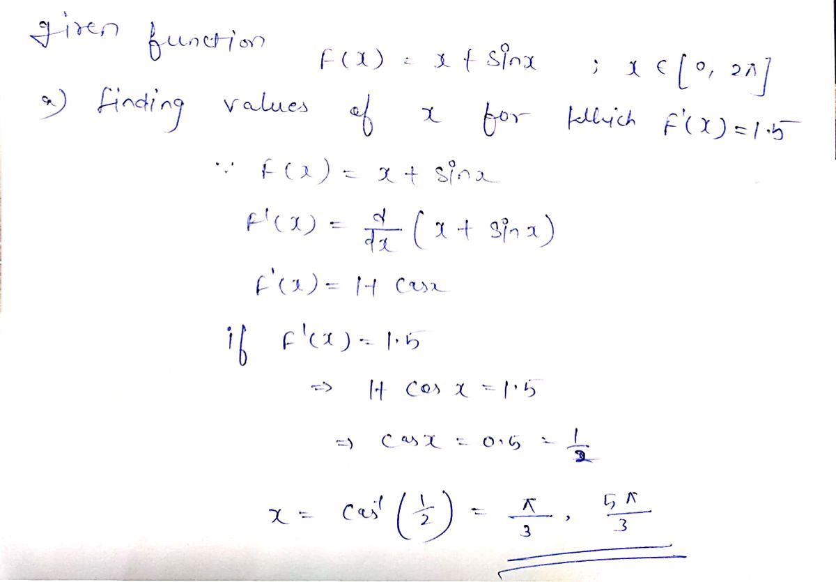 Calculus homework question answer, step 1, image 1