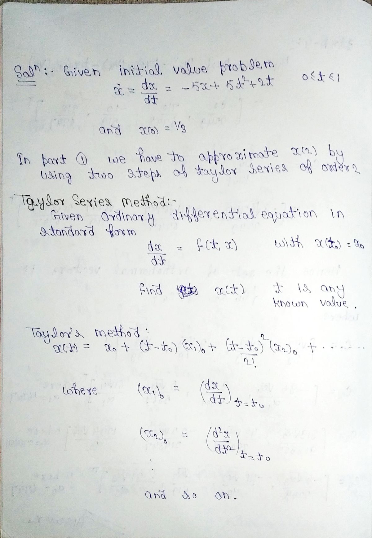 Advanced Math homework question answer, step 1, image 1