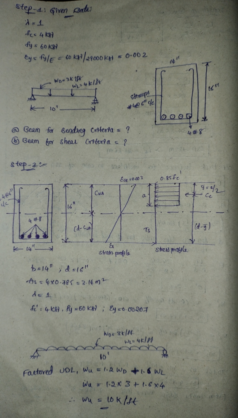 Civil Engineering homework question answer, step 1, image 1