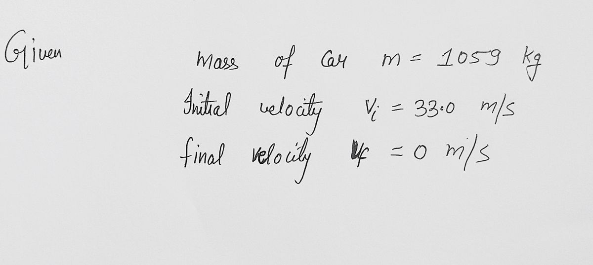 Physics homework question answer, step 1, image 1