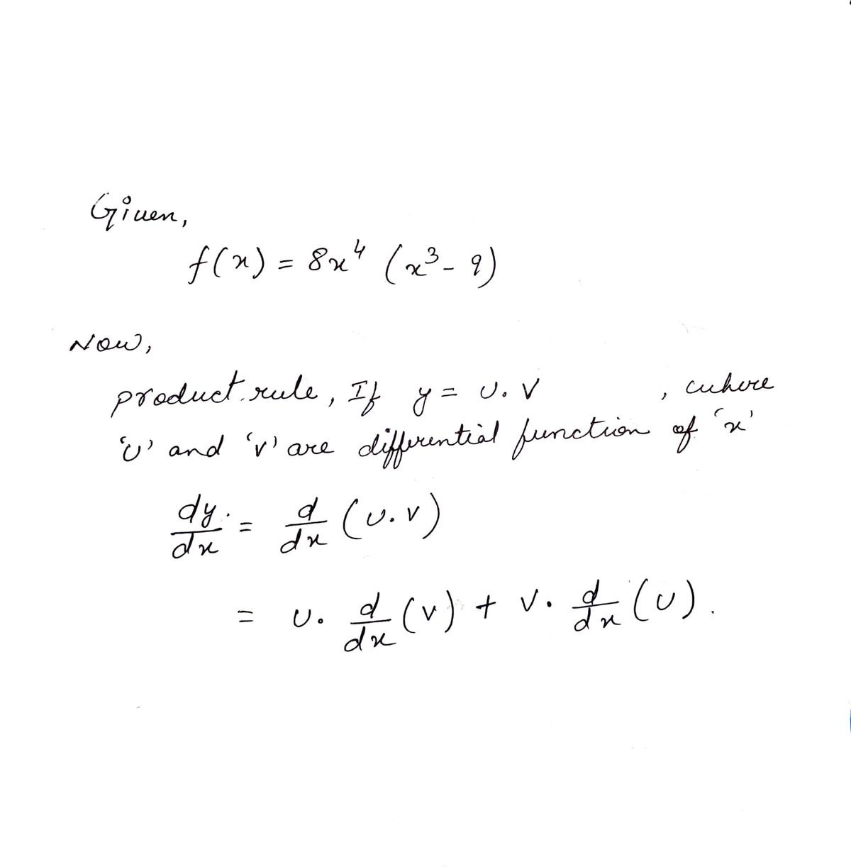 Calculus homework question answer, step 1, image 1