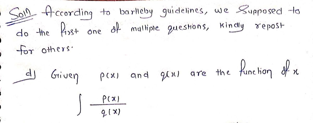 Calculus homework question answer, step 1, image 1