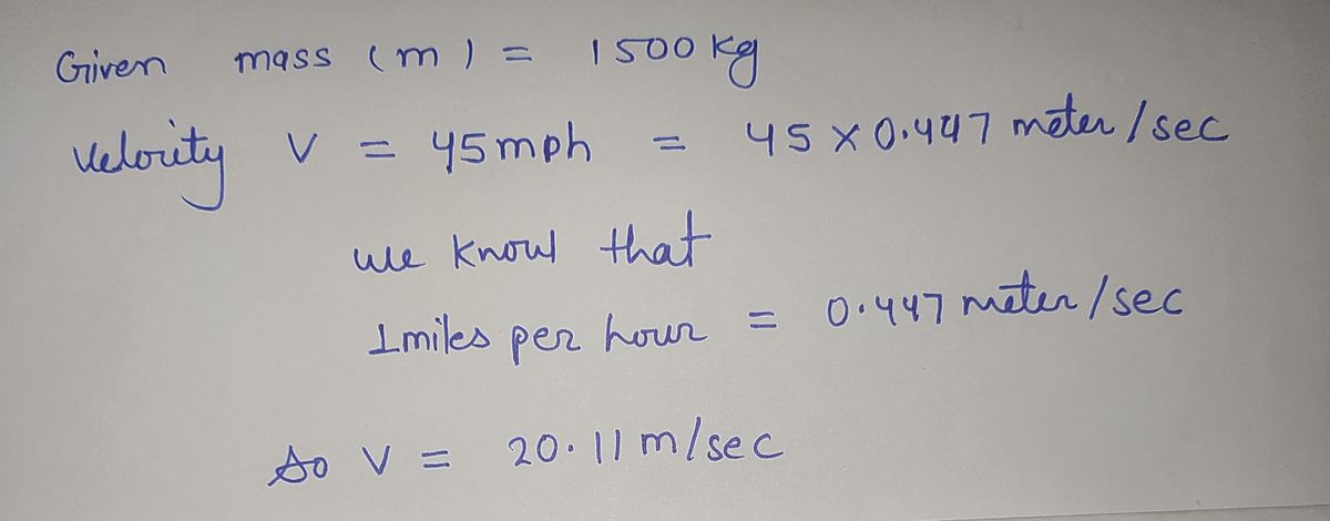 Physics homework question answer, step 1, image 1