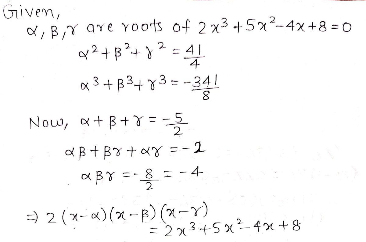 Advanced Math homework question answer, step 1, image 1