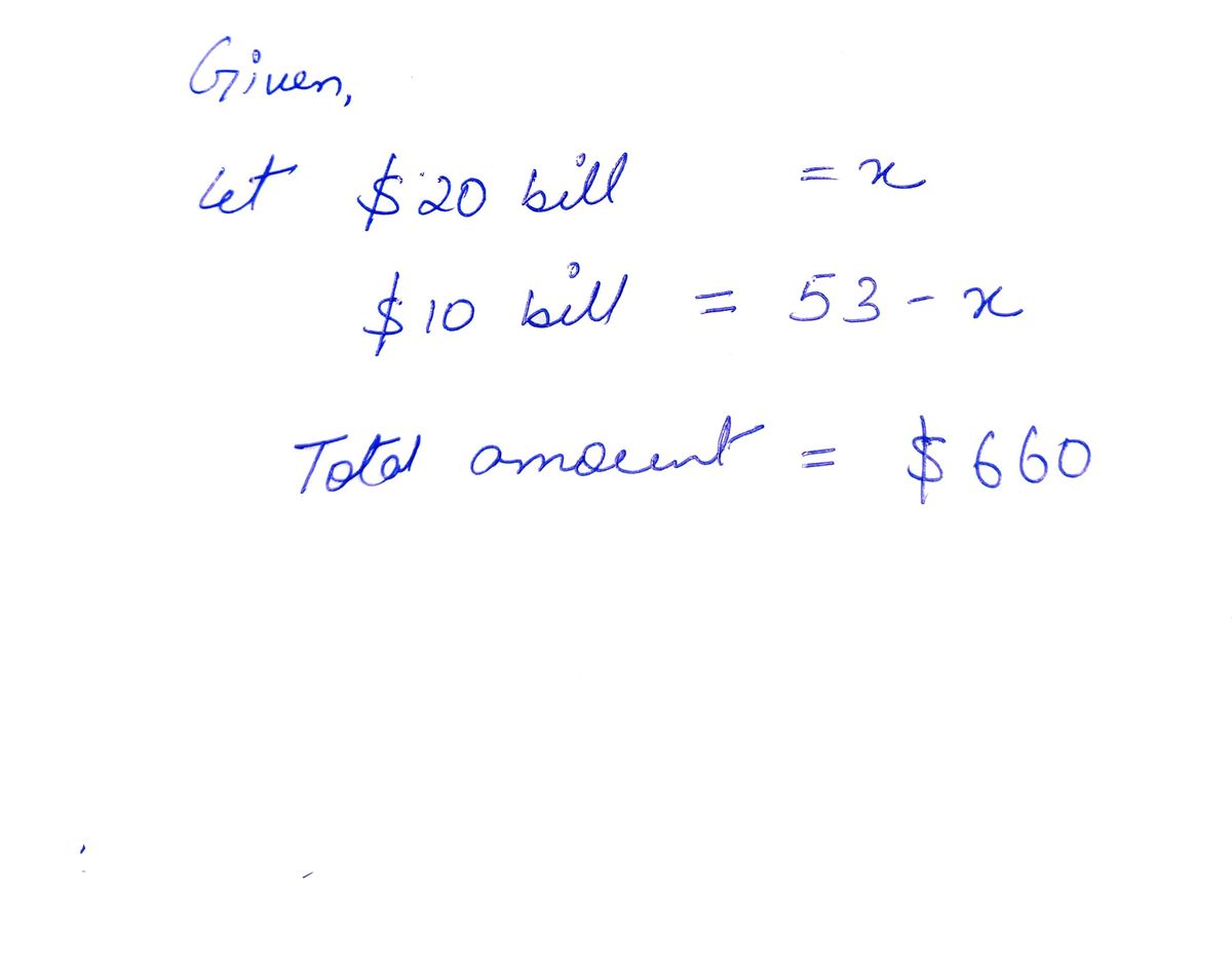 Algebra homework question answer, step 1, image 1