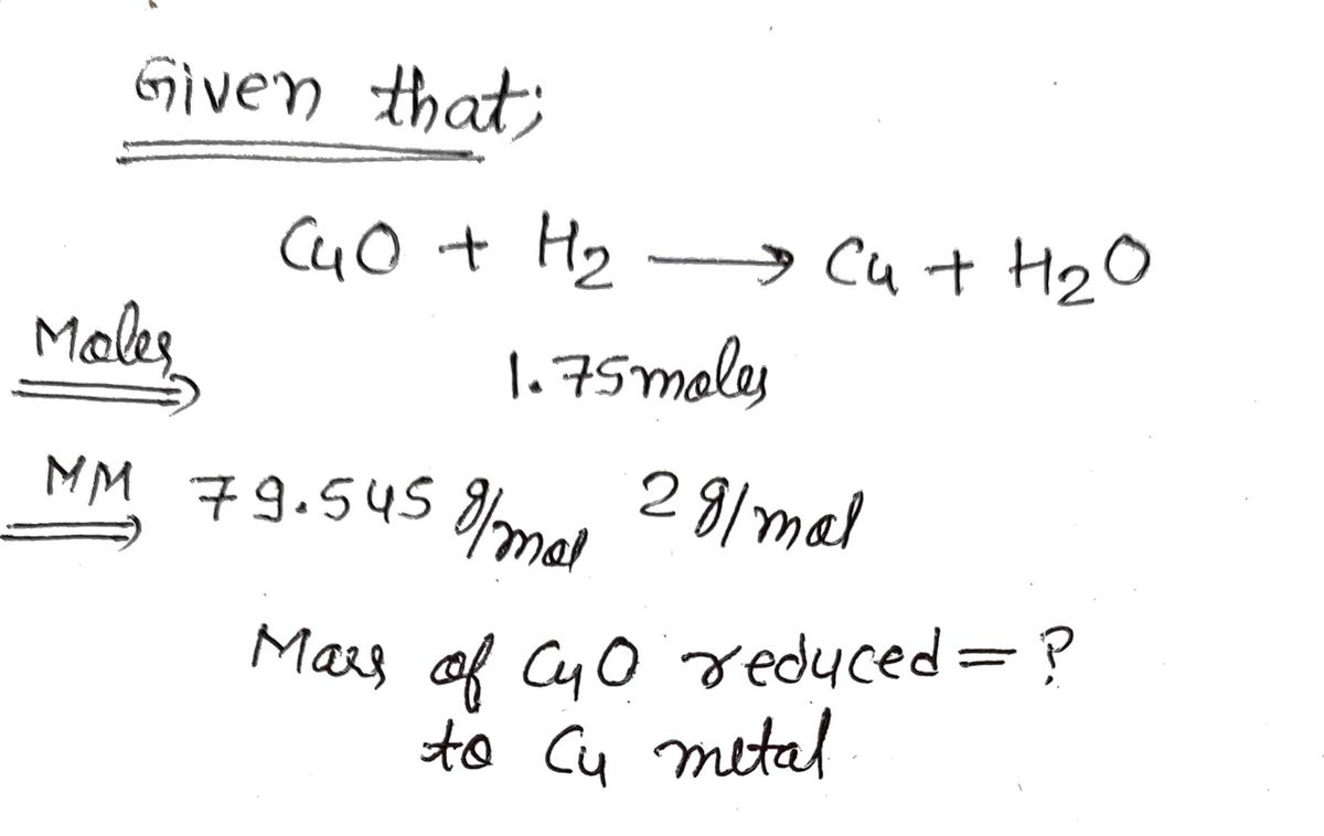 Chemistry homework question answer, step 1, image 1