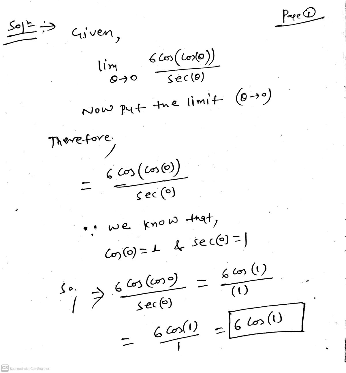 Calculus homework question answer, step 1, image 1