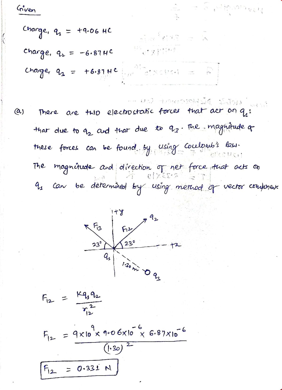 Physics homework question answer, step 1, image 1