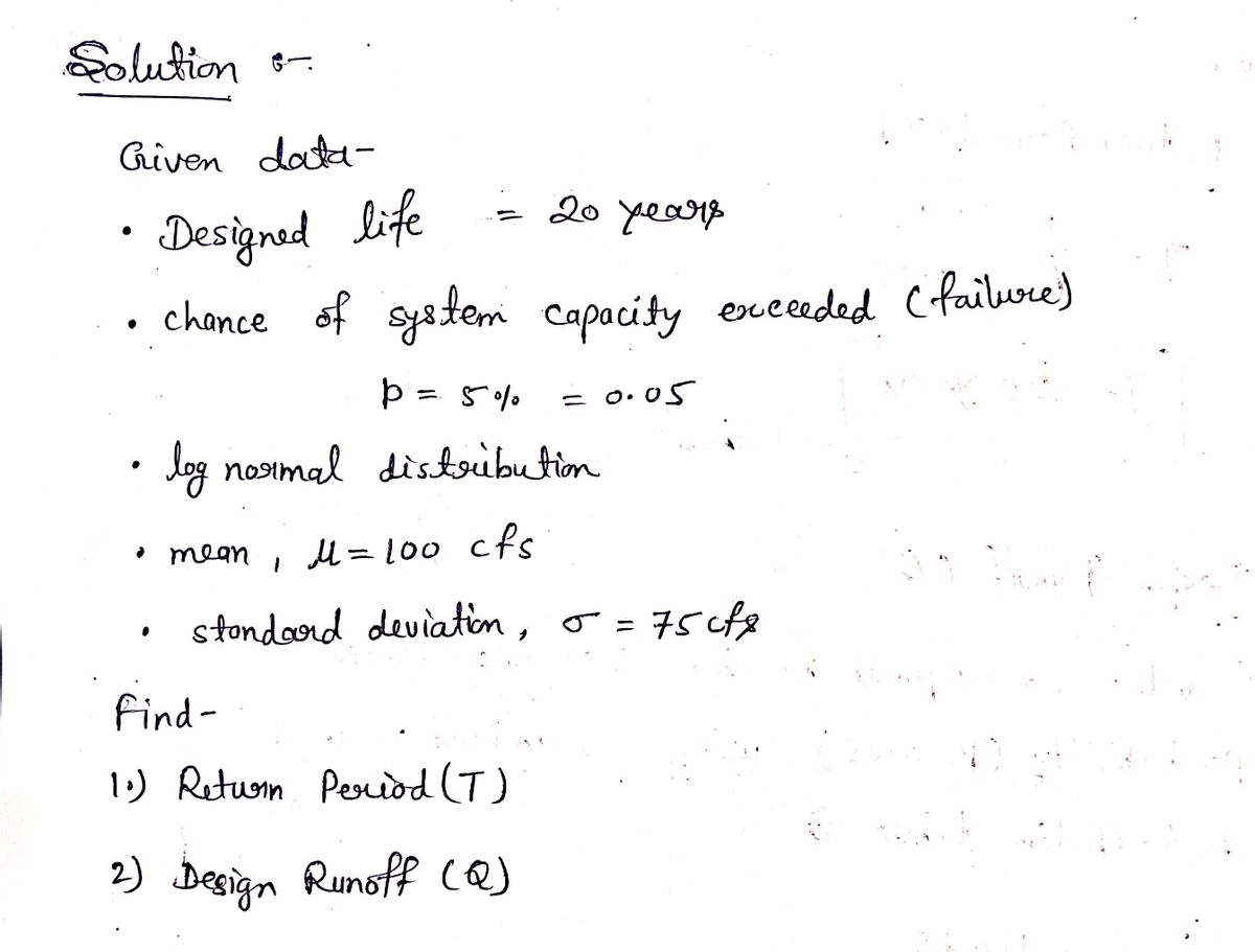 Civil Engineering homework question answer, step 1, image 1