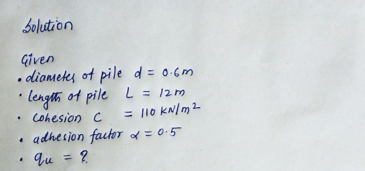 Civil Engineering homework question answer, step 1, image 1