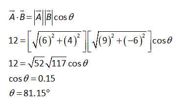 Answered: For The Pair Of Vectors A = (6.00î +… | Bartleby