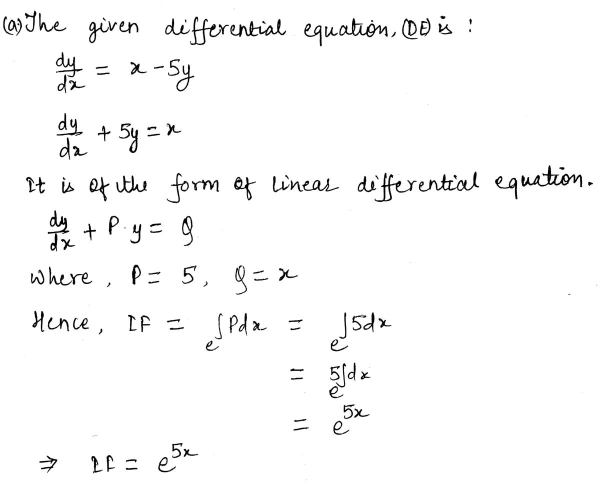 Answered: Find a) general solution of the… | bartleby