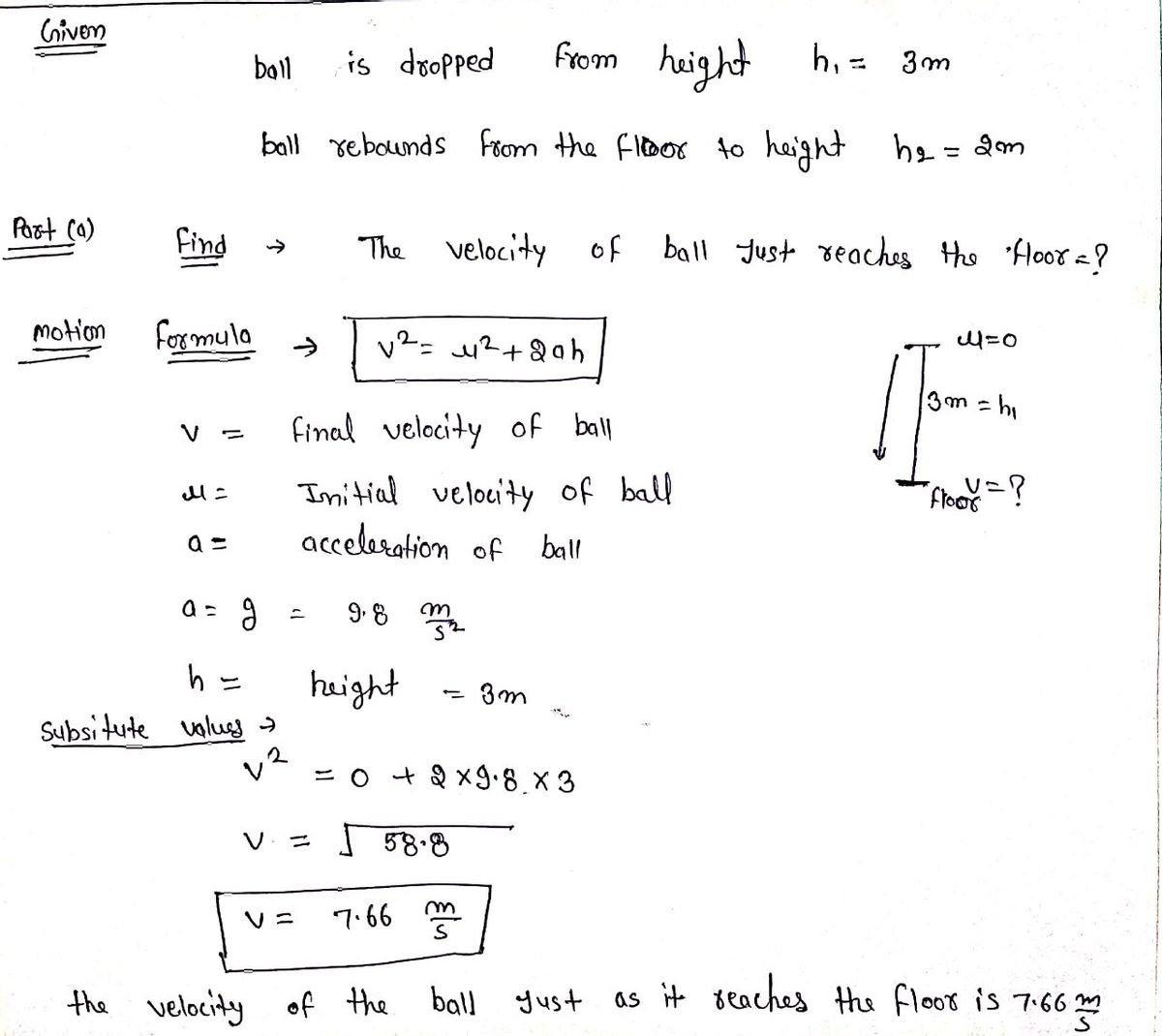 Physics homework question answer, step 1, image 1