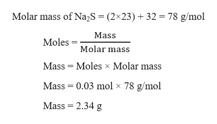 Answered: How many grams of sodium sulfide are… | bartleby