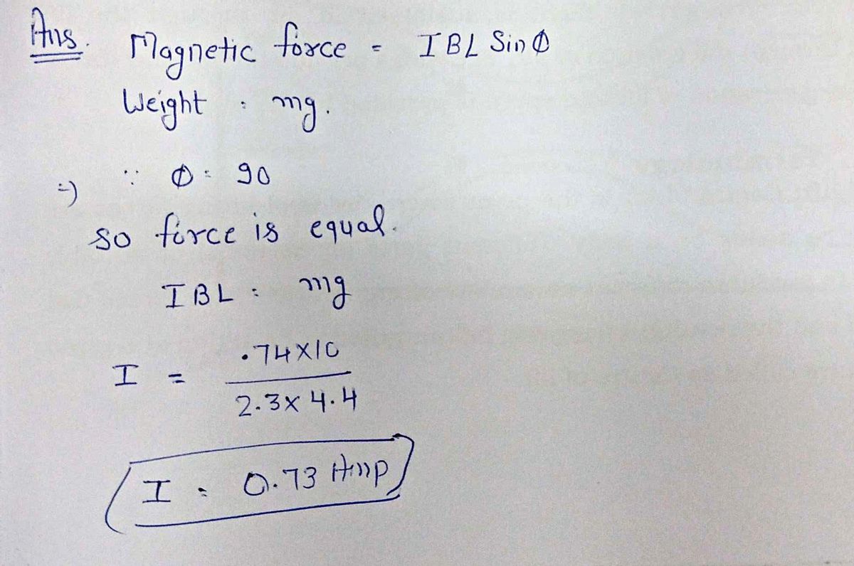 Physics homework question answer, step 1, image 1