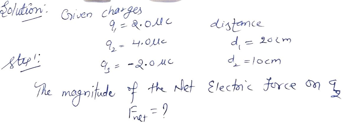 Physics homework question answer, step 1, image 1