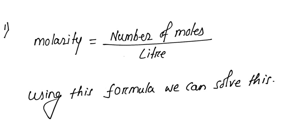 Chemistry homework question answer, step 1, image 1