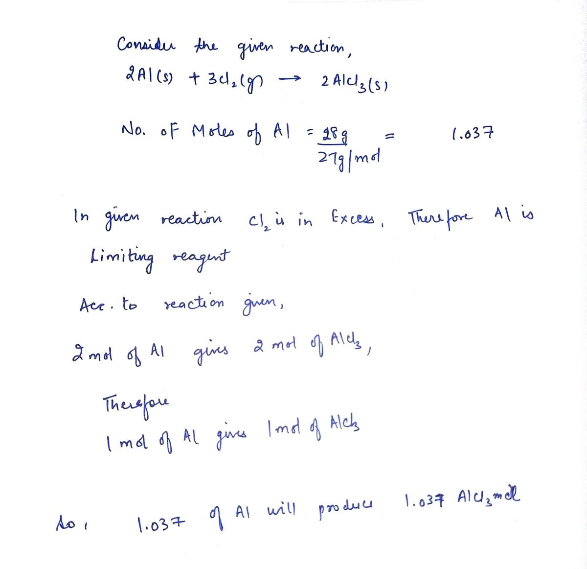 Chemistry homework question answer, step 1, image 1